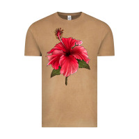 Vintage Camel Puerto Rican Hibiscus Flower Vintage Tee - LillyAllenDesigns