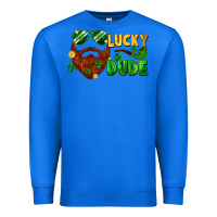 True Royal lucky dude saint patrick's bearded man Premium Sweatshirt - FaDigitalArtStudio