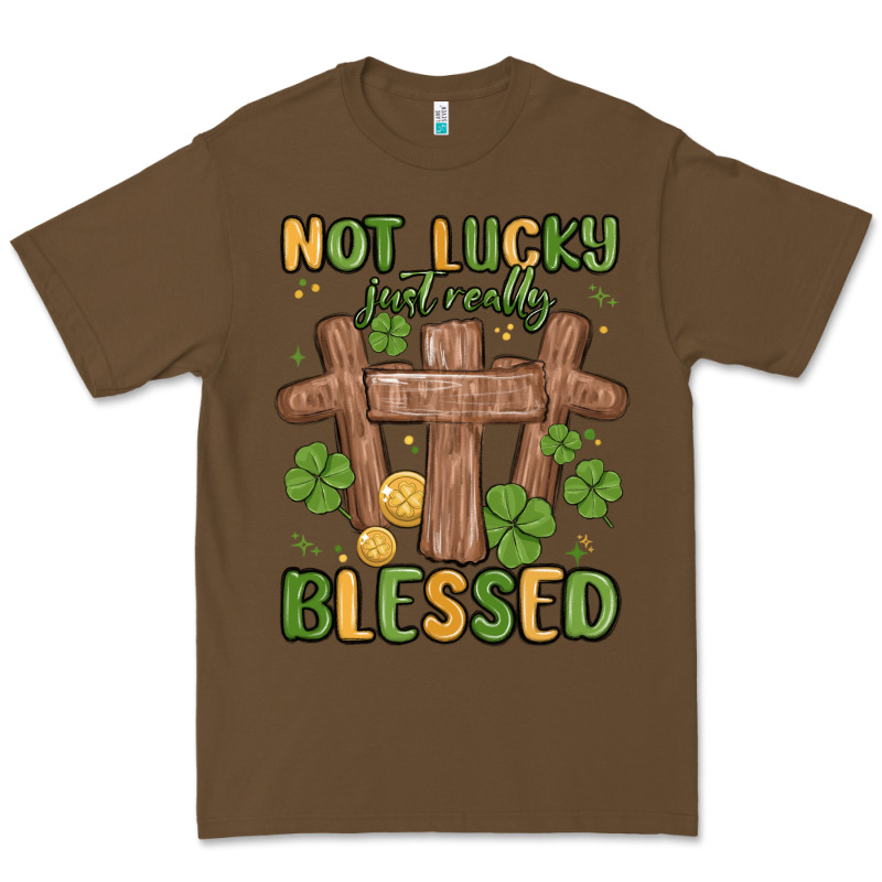 Not Lucky Just Really Blessed Malia Premium Tee by MaliasSmallBusiness | Teevron