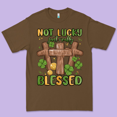 Not Lucky Just Really Blessed Malia Premium Tee Designed By Maliassmallbusiness