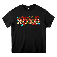 Black xoxo roses and keys Heavy Core Tee - AdoDesignShop