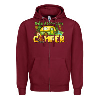 Burgundy Happy St. Patrick's Day camper Zipper Hoodie - HowdyJamesFarm