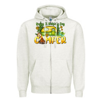 Oatmeal Heather Happy St. Patrick's Day camper Zipper Hoodie - HowdyJamesFarm