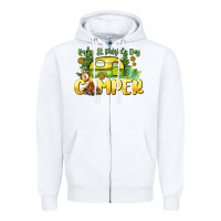 White Happy St. Patrick's Day camper Zipper Hoodie - HowdyJamesFarm