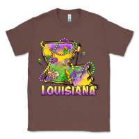 Chestnut louisiana mardi gras state map Classic Tee - LillyAllenDesigns
