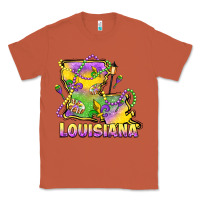 Copper louisiana mardi gras state map Classic Tee - LillyAllenDesigns