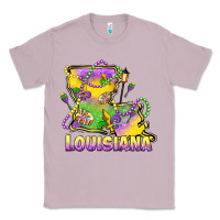 Lilac louisiana mardi gras state map Classic Tee - LillyAllenDesigns