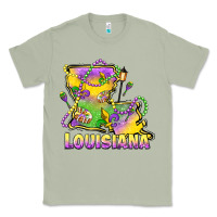 Matcha louisiana mardi gras state map Classic Tee - LillyAllenDesigns
