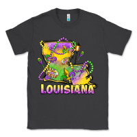 Smoke louisiana mardi gras state map Classic Tee - LillyAllenDesigns
