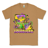 Toasted Coconut louisiana mardi gras state map Classic Tee - LillyAllenDesigns