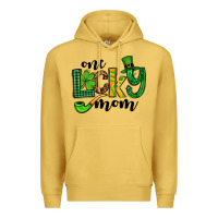 Antique Gold One lucky mom St. Patrick's Premium Hoodie - OliviaCreatesArt