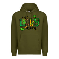 Army Green One lucky mom St. Patrick's Premium Hoodie - OliviaCreatesArt