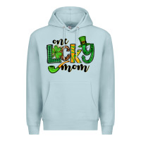 Blue Mist One lucky mom St. Patrick's Premium Hoodie - OliviaCreatesArt