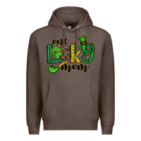 Coffee One lucky mom St. Patrick's Premium Hoodie - OliviaCreatesArt
