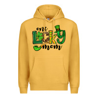 Mustard One lucky mom St. Patrick's Premium Hoodie - OliviaCreatesArt