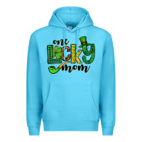 Ocean Blue One lucky mom St. Patrick's Premium Hoodie - OliviaCreatesArt