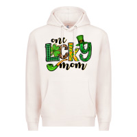 Pale Pink One lucky mom St. Patrick's Premium Hoodie - OliviaCreatesArt