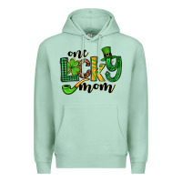 Seafoam One lucky mom St. Patrick's Premium Hoodie - OliviaCreatesArt