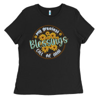 Black my greatest blessing call me nana Ladies Tee - MaliasSmallBusiness