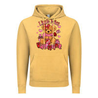 Vintage Mustard little miss valentine teddy bear Vintage Hoodie - LillyAllenDesigns