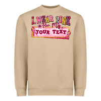Mushroom i wear pink for my custom Heavyweight Sweatshirt - texasbilliewilder