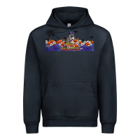 Navy Happy Halloween Raccon Urban Hoodie - LillyAllenDesigns