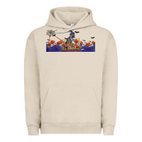 Pigment French Oak Happy Halloween Raccon Urban Hoodie - LillyAllenDesigns