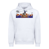 White Happy Halloween Raccon Urban Hoodie - LillyAllenDesigns