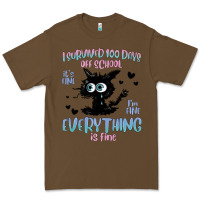 Cacao i survived 100 days of school cat Premium Tee - MaliasSmallBusiness