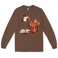 Chestnut Boots with Bible and cross Long Sleeve Tee - Bettercallsaul