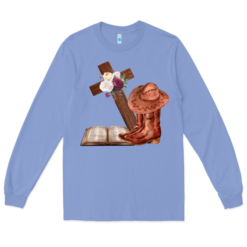 Boots With Bible And Cross Long Sleeve Tee by Bettercallsaul | Teevron