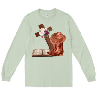 Matcha Boots with Bible and cross Long Sleeve Tee - Bettercallsaul