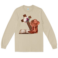 Mushroom Boots with Bible and cross Long Sleeve Tee - Bettercallsaul