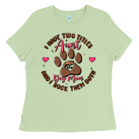 Matcha i have two titles aunt and dog mom Ladies Tee - MaliasSmallBusiness