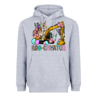 Heather Grey Egg Cavator Easter Heavyweight Hoodie - BundleAndBundleShop