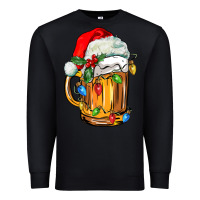 Black christmas beer Premium Sweatshirt - FaDigitalArtStudio