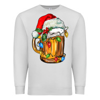 Dove Grey christmas beer Premium Sweatshirt - FaDigitalArtStudio