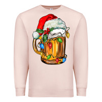 Pale Pink christmas beer Premium Sweatshirt - FaDigitalArtStudio