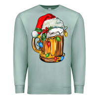 Seafoam christmas beer Premium Sweatshirt - FaDigitalArtStudio