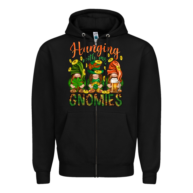 Hanging With My Gnomies Zipper Hoodie by HowdyJamesFarm | Teevron