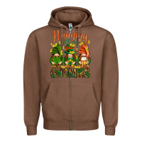 Chestnut Hanging with my gnomies Zipper Hoodie - HowdyJamesFarm