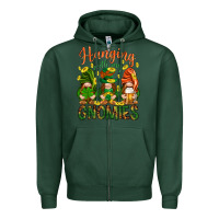 Sports Green Hanging with my gnomies Zipper Hoodie - HowdyJamesFarm