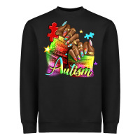 Black Black woman Autism nails Heavyweight Sweatshirt - NancyCooperArtShop