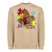 Black Woman Autism Nails Heavyweight Sweatshirt | Teevron