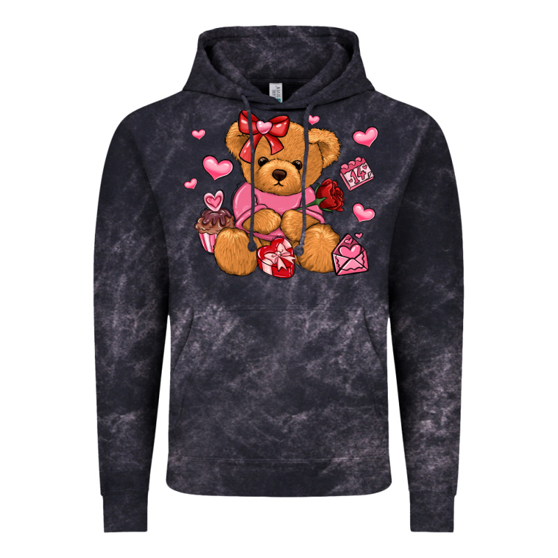 Valentines Day Teddy Bear Vintage Hoodie by LillyAllenDesigns | Teevron