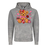 Cloud Rock valentines day teddy bear Vintage Hoodie - LillyAllenDesigns