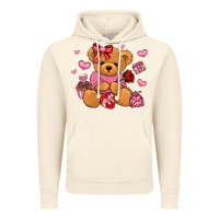 Vintage Artic valentines day teddy bear Vintage Hoodie - LillyAllenDesigns