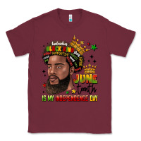 Burgundy juneteenth is my independence day Classic Tee - LillyAllenDesigns