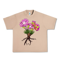 Burro Bitterroot Flower Illustrations Urban Heavy Tee - LillyAllenDesigns