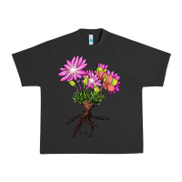 Pigment Black Bitterroot Flower Illustrations Urban Heavy Tee - LillyAllenDesigns